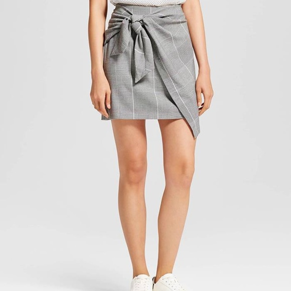 tie front wrap skirt